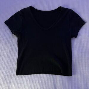 Brandy Melville Black Crop Top